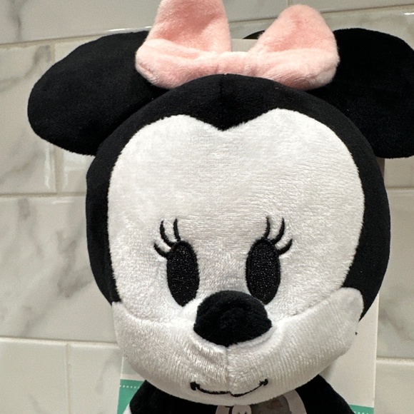 Disney Baby Classic MINNIE MOUSE On The Go Activity PLUSH Toy Blue Dress TEETHER - Picture 2 of 10